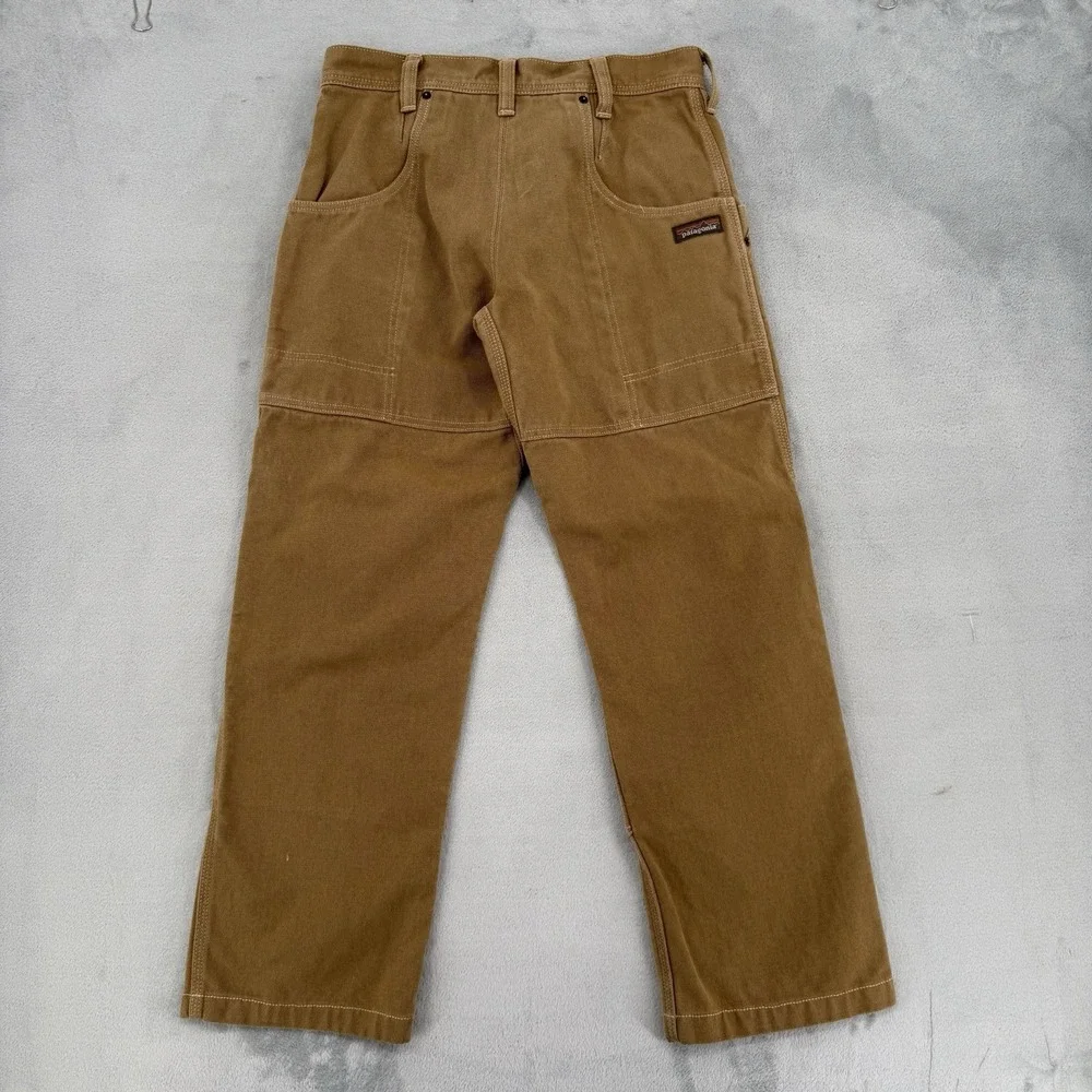 Patagonia Pants Womens 30 Iron Forge Hemp Canvas Double Knees Brown Outdoor - Picture 5 of 15